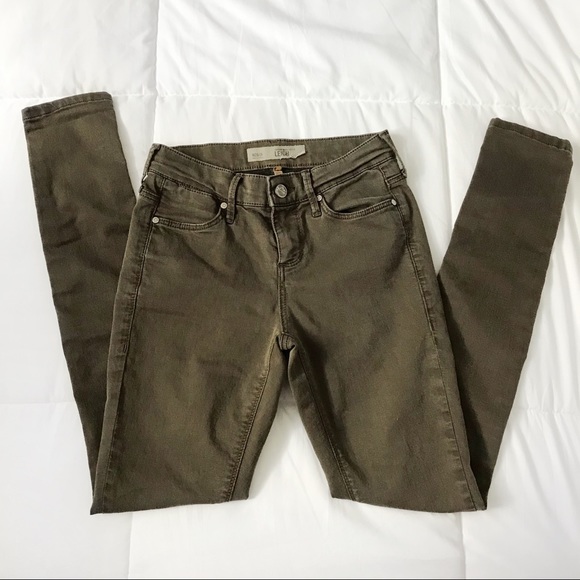 Topshop Leigh olive green skinny jeans - Picture 10 of 12